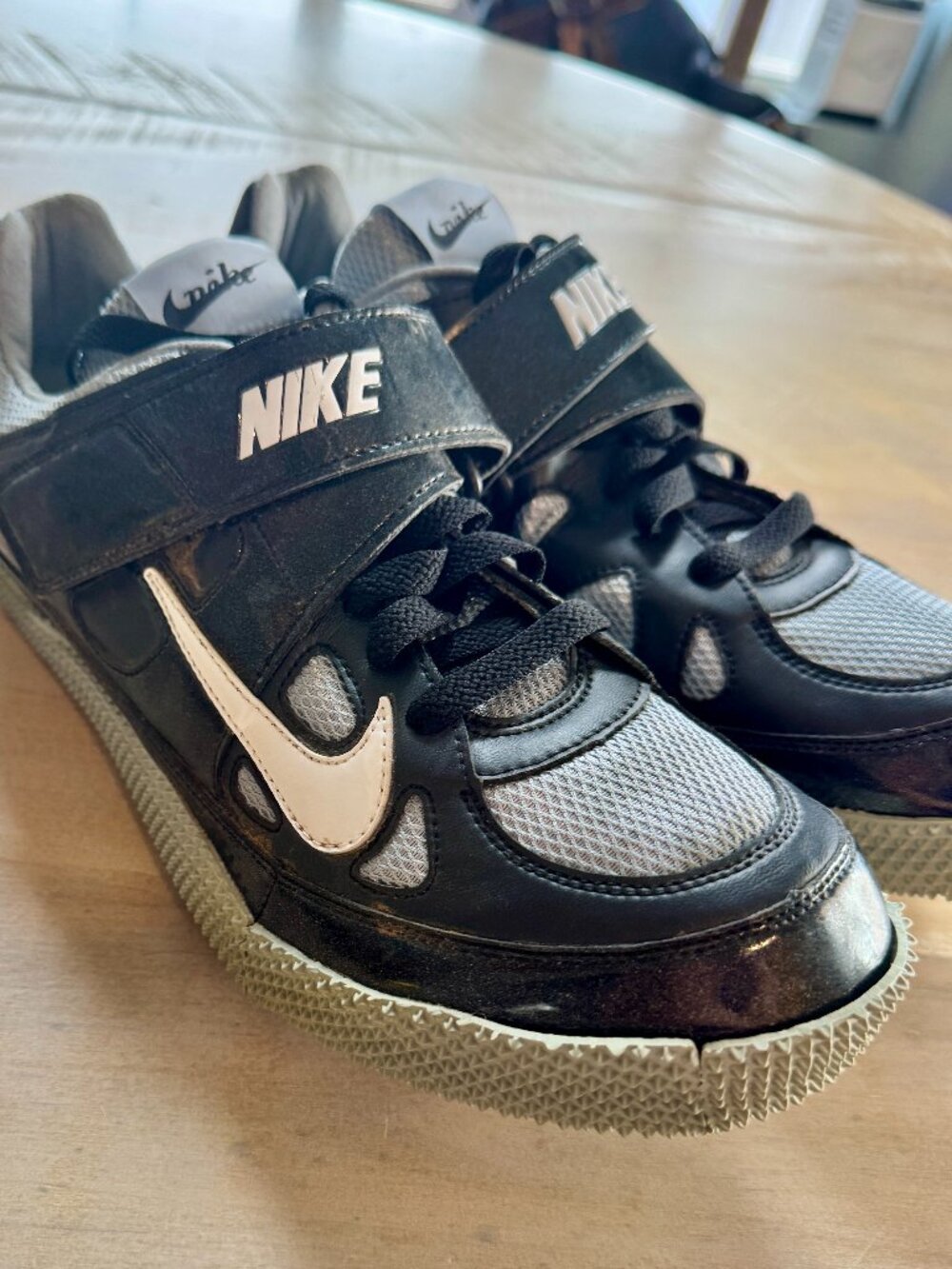 Nike Zoom HJ III High Jump Track & Field Spikes - Black/White - Men's Size 10